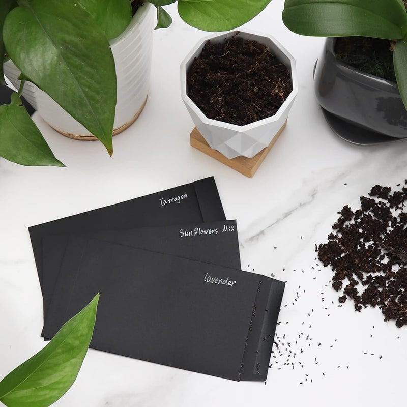 Keketer 100 Pack Cash Envelopes 6.7x3.5 Fit for Envelope Money Saving Challenge, 120 GSM Thick Money Envelopes for Cash Saving, Budgeting, Check, Coin, Tickets, small items & collectables Black - Image 5